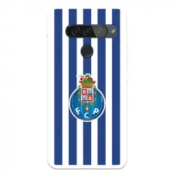 Funda Para Lg G8s Thinq Del Fútbol Club Oporto Escudo Rayas - Licencia Oficial Fútbol Club Oporto
