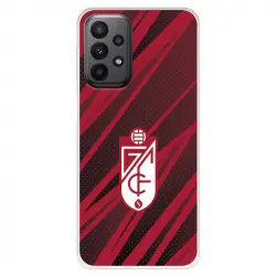 Funda Para Samsung Galaxy A23 5g Del Escudo - Líneas Rojas Y Negras - Licencia Oficial Granada Cf
