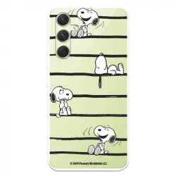 Funda Para Samsung Galaxy A54 5g Oficial De Peanuts Snoopy Rayas - Snoopy