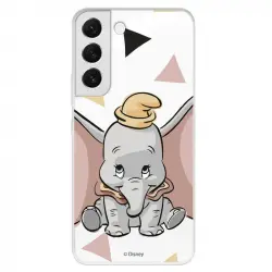 Funda para Samsung Galaxy S22 Plus Oficial de Disney Dumbo Silueta Transparente - Dumbo