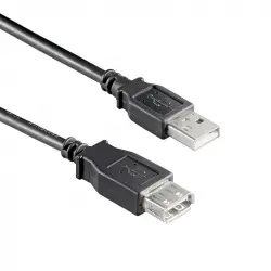 Goobay Cable USB 2.0 Macho/Hembra 30cm Negro