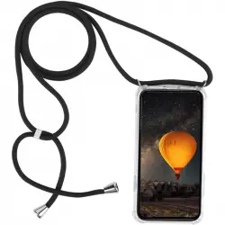 Icoveri Funda con Cordón Negro para Huawei P40 Pro