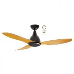 Ventilador De Techo Martec Vantage Matt Negro/bamboo