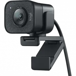 Webcam - Logitech StreamCam, FHD 1080p a 60fps, Autofoque inteligente, Rendimiento Audio Premium, Montaje versátil, USB-C, Negro