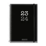 Agenda escolar 2023/2024 Miquelrius Plus día por página College Negro