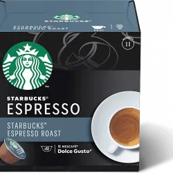 Cápsulas monodosis - Starbucks Espresso Roast, Intensidad 11, 12 cápsulas, Para Dolce Gusto