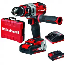 Einhell TE-CD 18 Li-i BL Kit Taladro Percutor Inalámbrico + 2 Baterías 18V + Cargador + Maletín