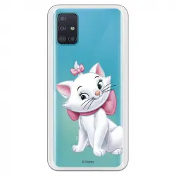 Funda Oficial Los Aristogatos de Disney Marie Silueta para Samsung Galaxy A51