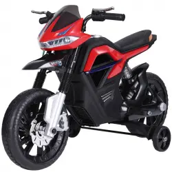 HomCom Moto Eléctrica 6V Negra/Roja