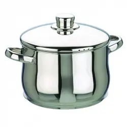 Ibili Oslo Olla Alta con Tapa 16cm Acero Inoxidable