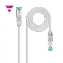 Nanocable Cable de Red SFTP RJ45 Cat.7 600MHz LSZH PIMF AWG26 30cm Gris