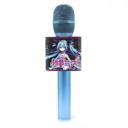 OTL Technologies Micrófono Karaoke Hatsune Miku Inalámbrico con Altavoz para Cualquier Fuente de Sonido
