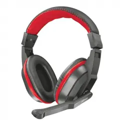 Trust Ziva Auriculares Gaming Negro/Rojo