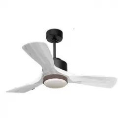 Ventilador De Techo Reversible Termostato Dimable Wifi Motor Dc Techos Inclinados Mando A Distancia Luz Tres Tonos Hypersilence Memoria