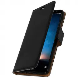 Avizar Funda Tipo Libro con Cartera Negro para Huawei Mate 10 Lite