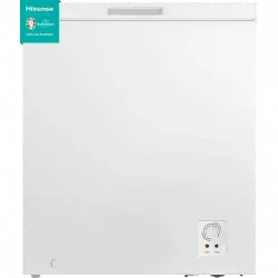 Congelador horizontal - Hisense FT184D4AWYE, Cíclico Defrost, 142 l, 85.4 cm, Super Freeze, Blanco