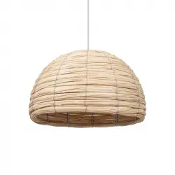 Efectoled Lámpara Colgante De Fibra Natural Kanggo Iluzzia Blanco