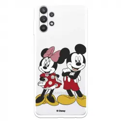 Funda Oficial de Disney Mickey y Minnie Posando Clásicos Disney para Samsung Galaxy A32 5G