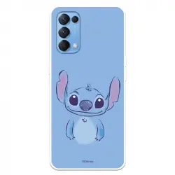Funda Para Oppo Find X3 Lite Oficial De Disney Stitch Azul - Lilo & Stitch