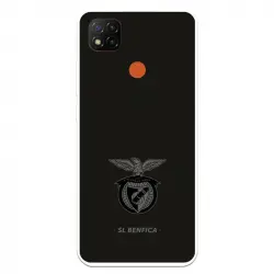 Funda Para Xiaomi Redmi 9c Del Escudo Fondo Negro - Licencia Oficial Benfica