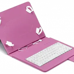 Funda Tablet Teclado Maillon Universal Urban Keyboard USB - Type C Pink