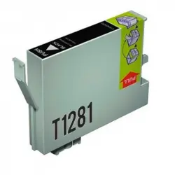 Inkpro Cartucho de Tinta Compatible con Epson T1281 Negro