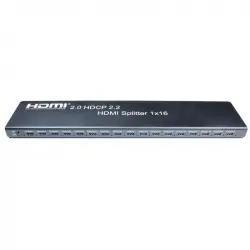 Kimex Splitter HDMI 2.0/HDCP 2.2 1x Entrada-16x Salidas EDID RS232 4K60Hz