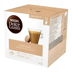 NESCAFE DOLCE GUSTO - Estuche 30 Cápsulas Café Cortado Espresso Macchiatto Selección Arábica Y Robusta