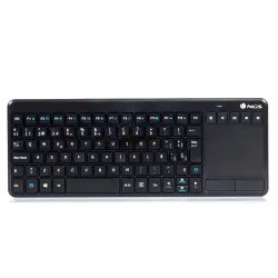 NGS TV Warrior Teclado Inalámbrico con Touchpad Negro