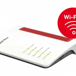 Router - AVM FRITZ!Box 7530 AX, 1800 Mbit/s, Wi-Fi 6, USB para NAS, LAN Gigabit, Conexión analógica, Blanco