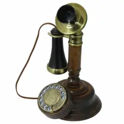 Télefono Vintage Madera 1921 Cable - Modelo C