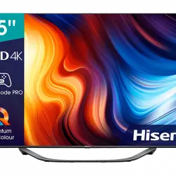 TV ULED 55" - Hisense 55U7HQ, VIDAA U6.0, HDR10+, Asistente de voz, Dolby Vision Atmos, HDR, Gris