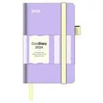 Agenda anual 2024 New Cool semana vista 9x14 Pastel Lavender