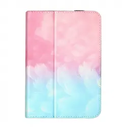 Avizar Funda Universal Plumas Rosa Azul para Tablet 10''