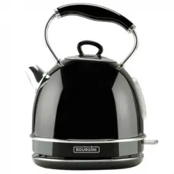 Bourgini Classic Nostalgic Deluxe Hervidor de Agua 1.7L 2200W Negro