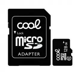 Cool Tarjeta de Memoria Micro SD HC 128GB Clase 10 + Adaptador
