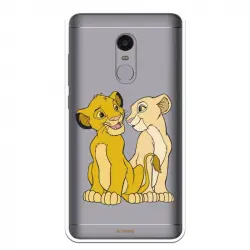 Funda Oficial Disney Simba Y Nala Transparente Para Xiaomi Redmi Note 4 - El Rey León