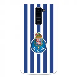 Funda Para Lg K10 4g Del Fútbol Club Oporto Escudo Rayas - Licencia Oficial Fútbol Club Oporto
