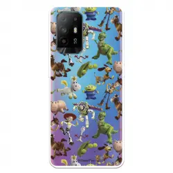 Funda para Oppo A74 4G Oficial de Disney Siluetas Muñecos Toy Story