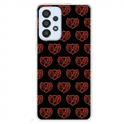 Funda Para Samsung Galaxy A33 5g Del Rayo Vallecano Escudo Patrón Fondo Negro - Licencia Oficial Rayo Vallecano