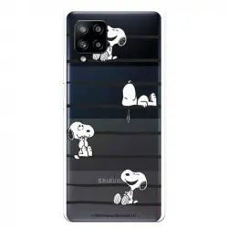 Funda Para Samsung Galaxy A42 5g Oficial De Peanuts Snoopy Rayas - Snoopy