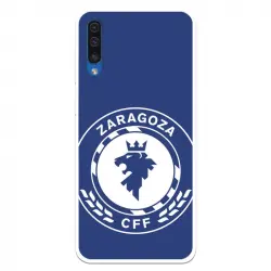 Funda Para Samsung Galaxy A50 Del Zaragoza Cf Femenino Escudo Grande Fondo Azul - Licencia Oficial Zaragoza Cf Femenino