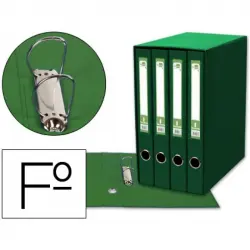 Modulo Liderpapel 4 Archivadores Folio 2 Anillas Mixtas 25mm Verde