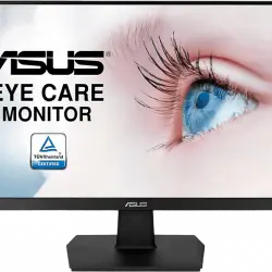Monitor - ASUS Eye Care VA24EHE, 24" FHD, 5 ms, 75 Hz, HDMI, DVI-D, FreeSync, Low Blue Light, Negro