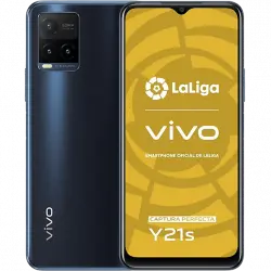 Móvil - vivo Y21s, Azul Medianoche, 128 GB, 4 GB RAM, 6.51" HD+, MediaTek Helio G80, 5000 mAh, Android