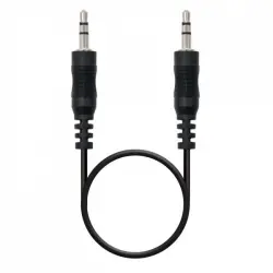 Nanocable Cable de Audio Jack 3.5 Macho/Macho 30cm Negro