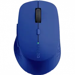 Ratón inalámbrico - Rapoo M300 Silent, Clic silencioso, 1600 dpi, Bluetooth 3.0, 4.0, 2.4 GHz, Azul