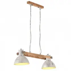 VidaXL Lámpara Colgante Industrial E27 109cm Plateada