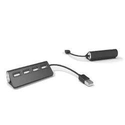 Adaptador Hub ItWorks 4 puertos USB 2.0 Negro