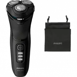 Afeitadora eléctrica - Philips Serie 3000 S3233/52, Afeitado apurado y cómodo, Uso en seco mojado